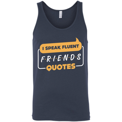 I Speak Fluent Friends Quotes-T-Shirt & Hoodie-Unisex Tank-Navy