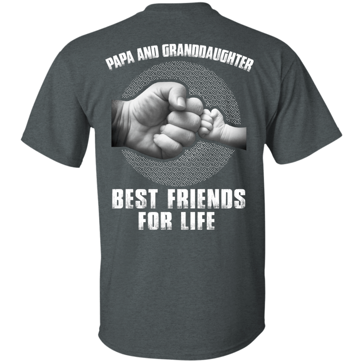 Papa And Granddaughter Best Friends For Life-T-Shirt & Hoodie-Classic T-Shirt-Dark Heather
