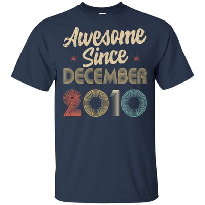 Awesome Since December 2010 Vintage 11th Birthday Gifts-T-Shirt & Hoodie-Classic T-Shirt-Navy