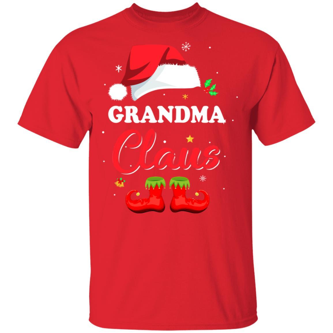 Santa Grandma Claus Matching Family Pajamas Christmas Gifts-T-Shirt & Sweatshirt-Classic T-Shirt-Red