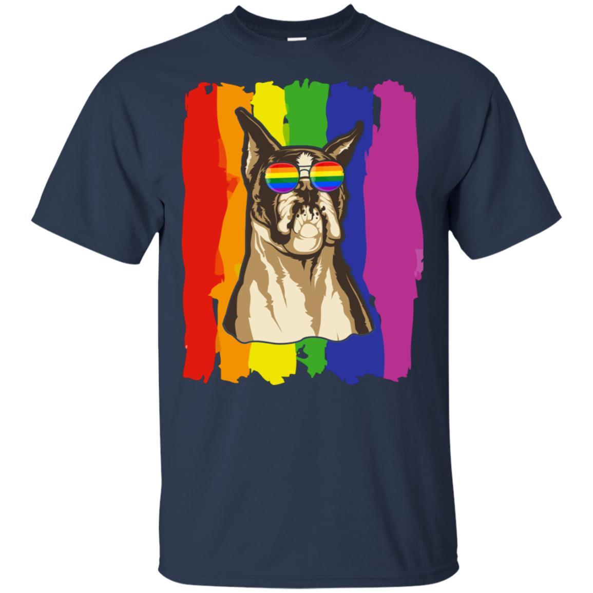 Funny Boxer LGBT LGBT Pride Gifts-T-Shirt & Hoodie-Classic T-Shirt-Navy