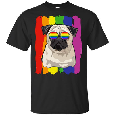 Funny Pug LGBT LGBT Pride Gifts-T-Shirt & Hoodie-Classic T-Shirt-Black