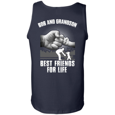 Bob And Grandson Best Friends For Life-T-Shirt & Hoodie-Unisex Tank-Navy