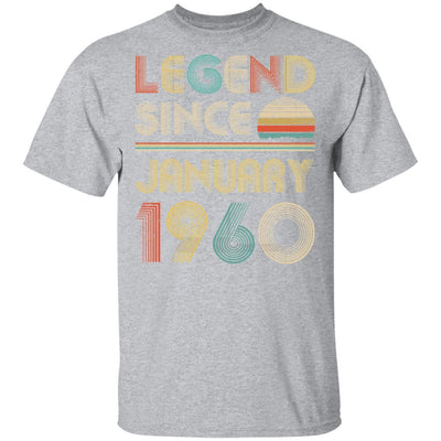 Legend Since January 1960 Vintage 61th Birthday Gifts-T-Shirt & Hoodie-Classic T-Shirt-Sport Grey