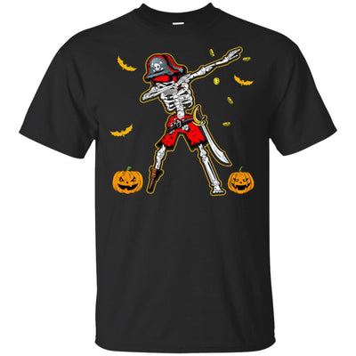 Dabbing Skeleton Pirate For Kids Boys Halloween Gift Dab-T-Shirt & Hoodie-Classic T-Shirt-Black