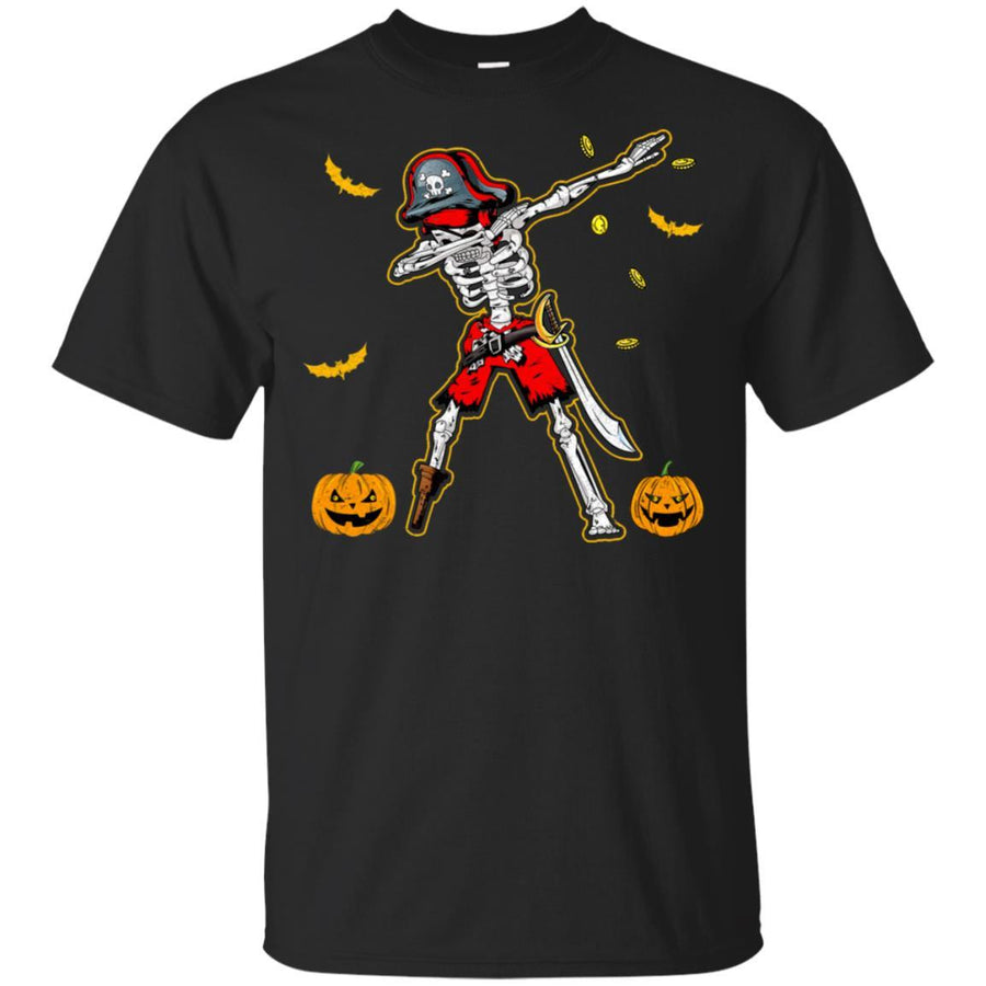 Dabbing Skeleton Pirate For Kids Boys Halloween Gift Dab-T-Shirt & Hoodie-Classic T-Shirt-Black