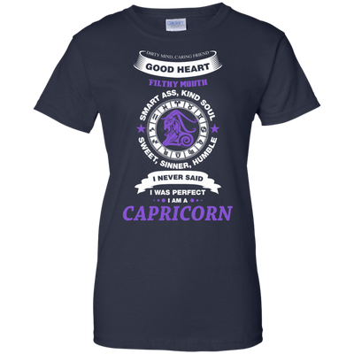 I Never Said I Was Perfect I Am A CAPRICORN-T-Shirt & Hoodie-Women's T-Shirt-Navy