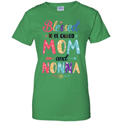 Blessed To Be Called Mom And Nonna Mothers Day Gift-T-Shirt & Hoodie-Women's T-Shirt-Irish Green