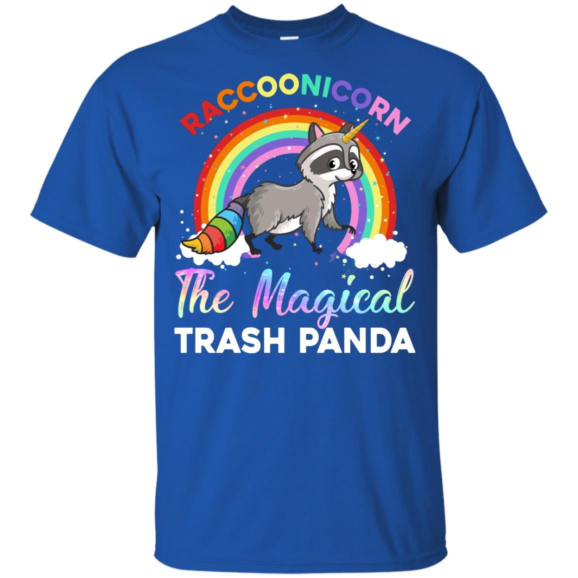 Racoonicorn Raccoon Unicorn Trash Panda For Kid Girls Youth-Youth Shirt-Youth T-Shirt-Royal