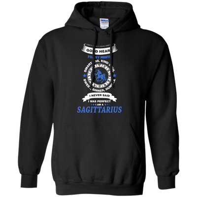I Never Said I Was Perfect I Am A SAGITTARIUS-T-Shirt & Hoodie-Pullover Hoodie-Black
