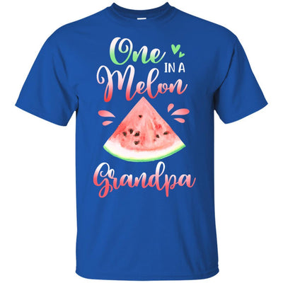One In A Melon Grandpa Funny Watermelon Birthday Gifts-T-Shirt & Hoodie-Classic T-Shirt-Royal