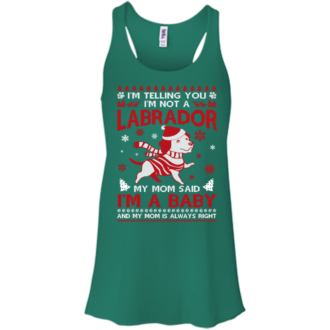 I'm Telling You I'm Not A Labrador-T-Shirt & Hoodie-Women's Flowy Racerback Tank-Kelly
