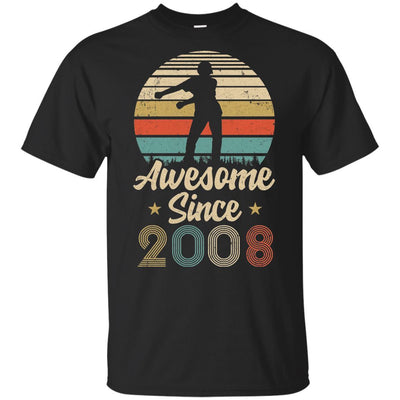 Vintage Flossing Awesome Since 2008 13th Birthday Gift Youth-Youth Shirt-Youth T-Shirt-Black