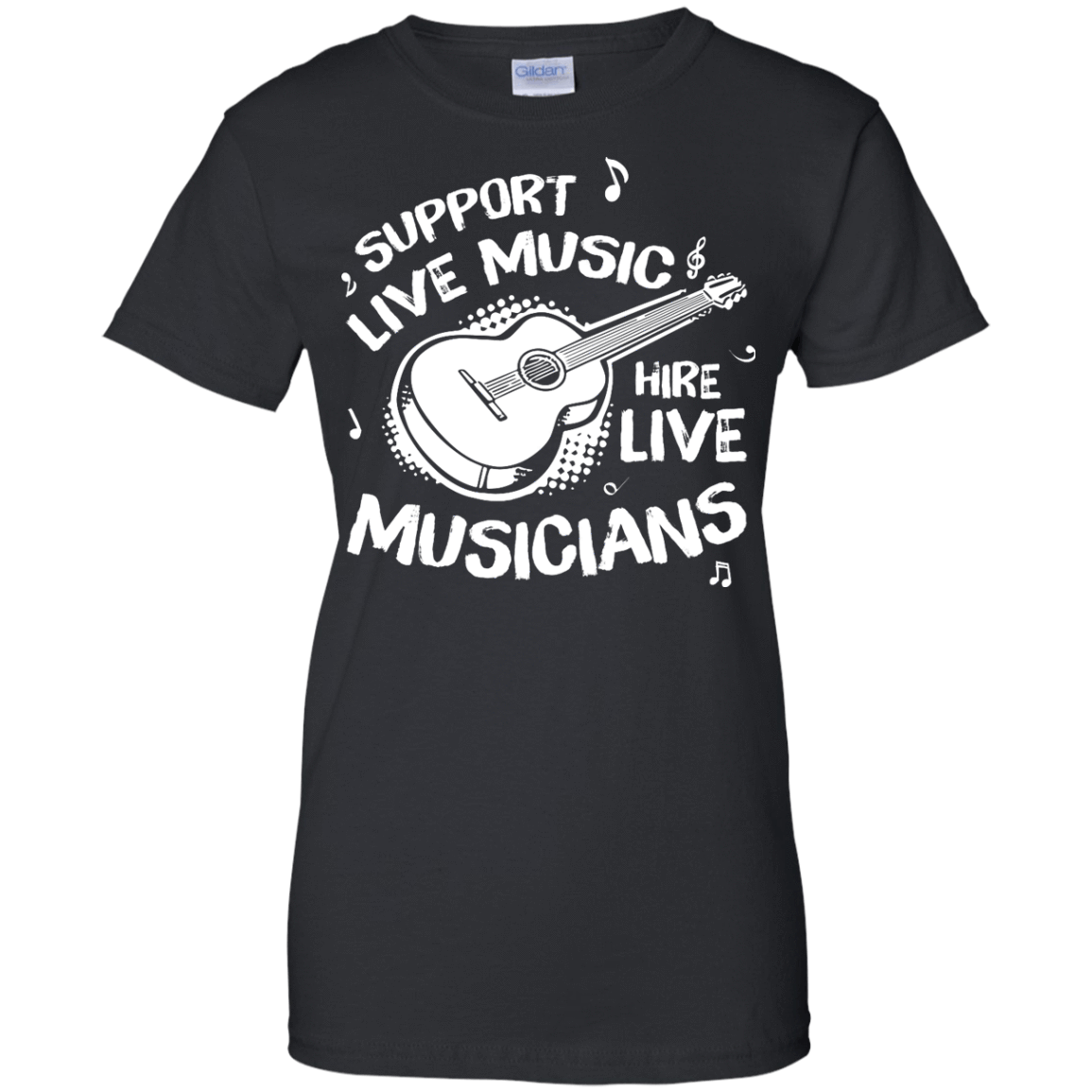 Support Live Music Hire Live Musicans-T-Shirt & Hoodie-Women's T-Shirt-Black