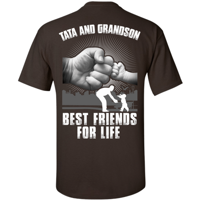 Tata And Grandson Best Friends For Life-T-Shirt & Hoodie-Classic T-Shirt-Dark Chocolate