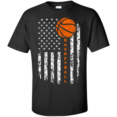 American Basketball Flag-T-Shirt & Hoodie-Classic T-Shirt-Black