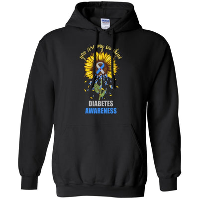 You Are My Sunshine Diabetes Awareness-T-Shirt & Hoodie-Pullover Hoodie-Black