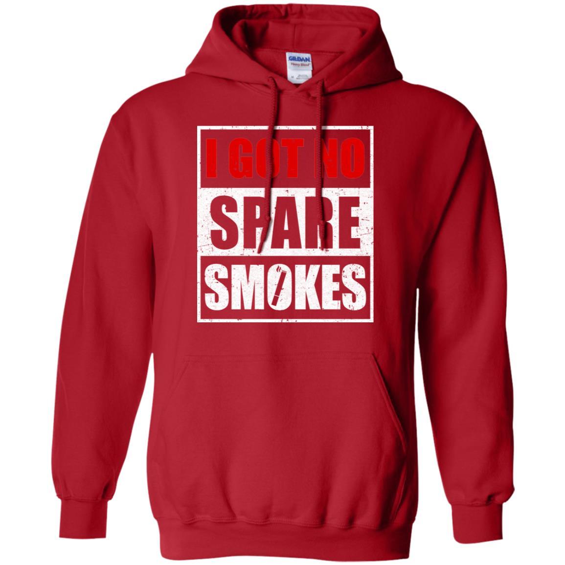 Funny I Got No Spare Smokes-T-Shirt & Hoodie-Pullover Hoodie-Red