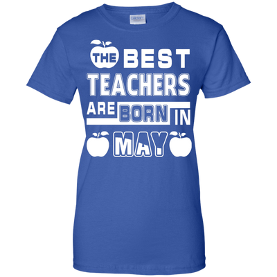 The Best Teachers Are Born In May-T-Shirt & Hoodie-Women's T-Shirt-Royal