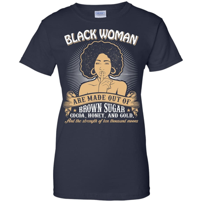 Black Girls Made Of-T-Shirt & Hoodie-Women's T-Shirt-Navy