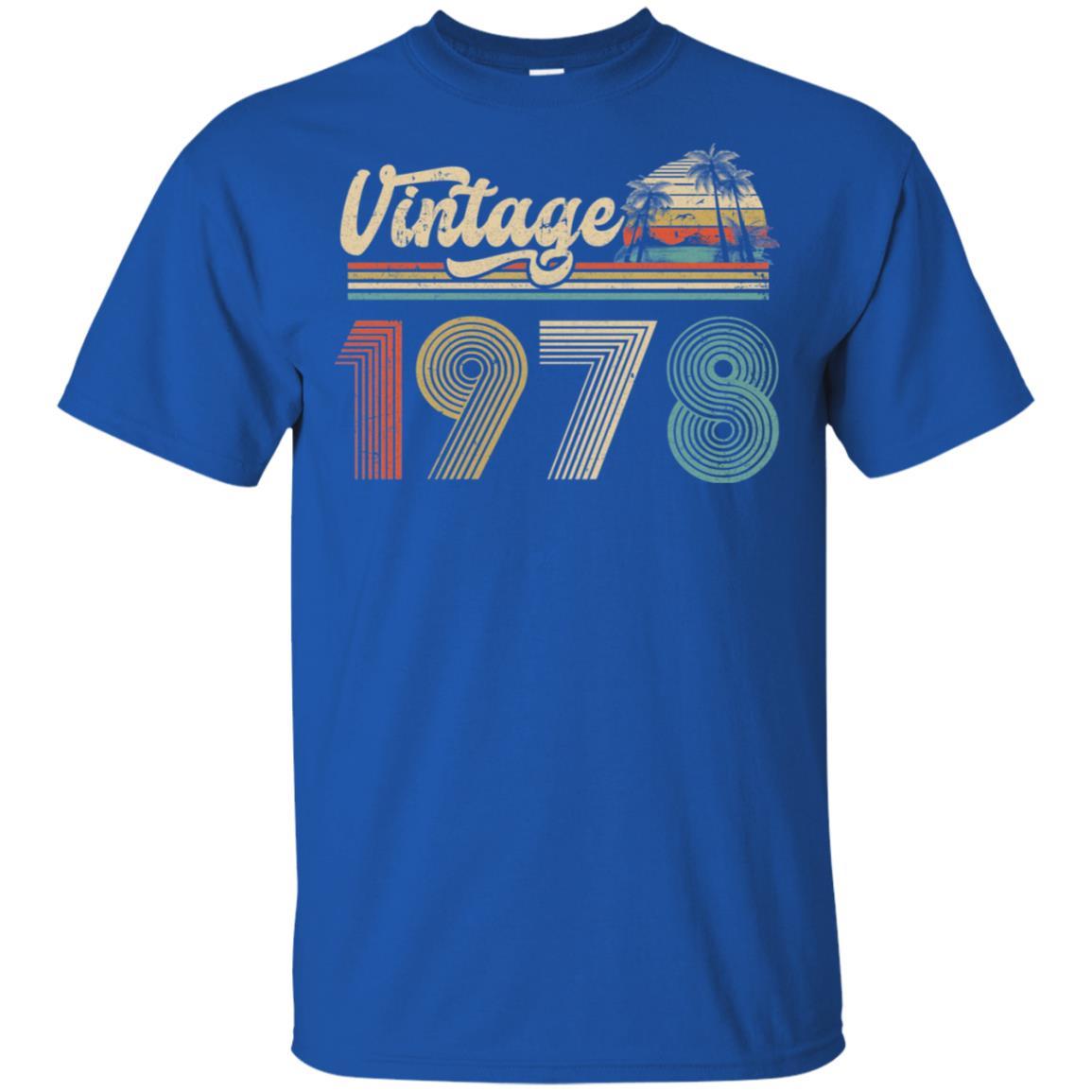 43th Birthday Gift Vintage 1978 Classic-T-Shirt & Hoodie-Classic T-Shirt-Royal