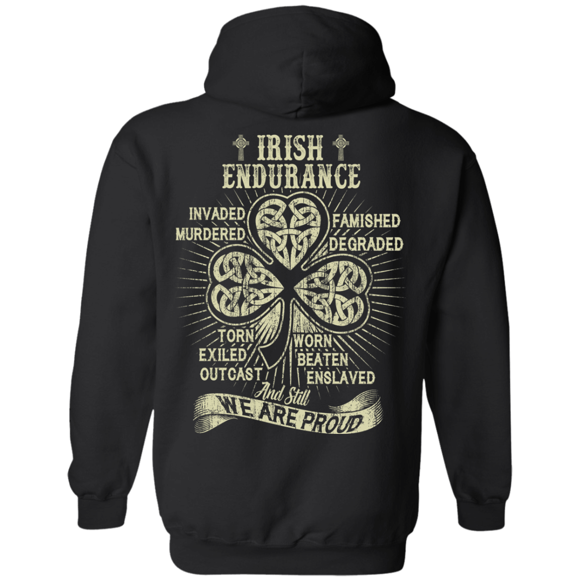 IRISH ENDURANCE-T-Shirt & Hoodie-Pullover Hoodie-Black