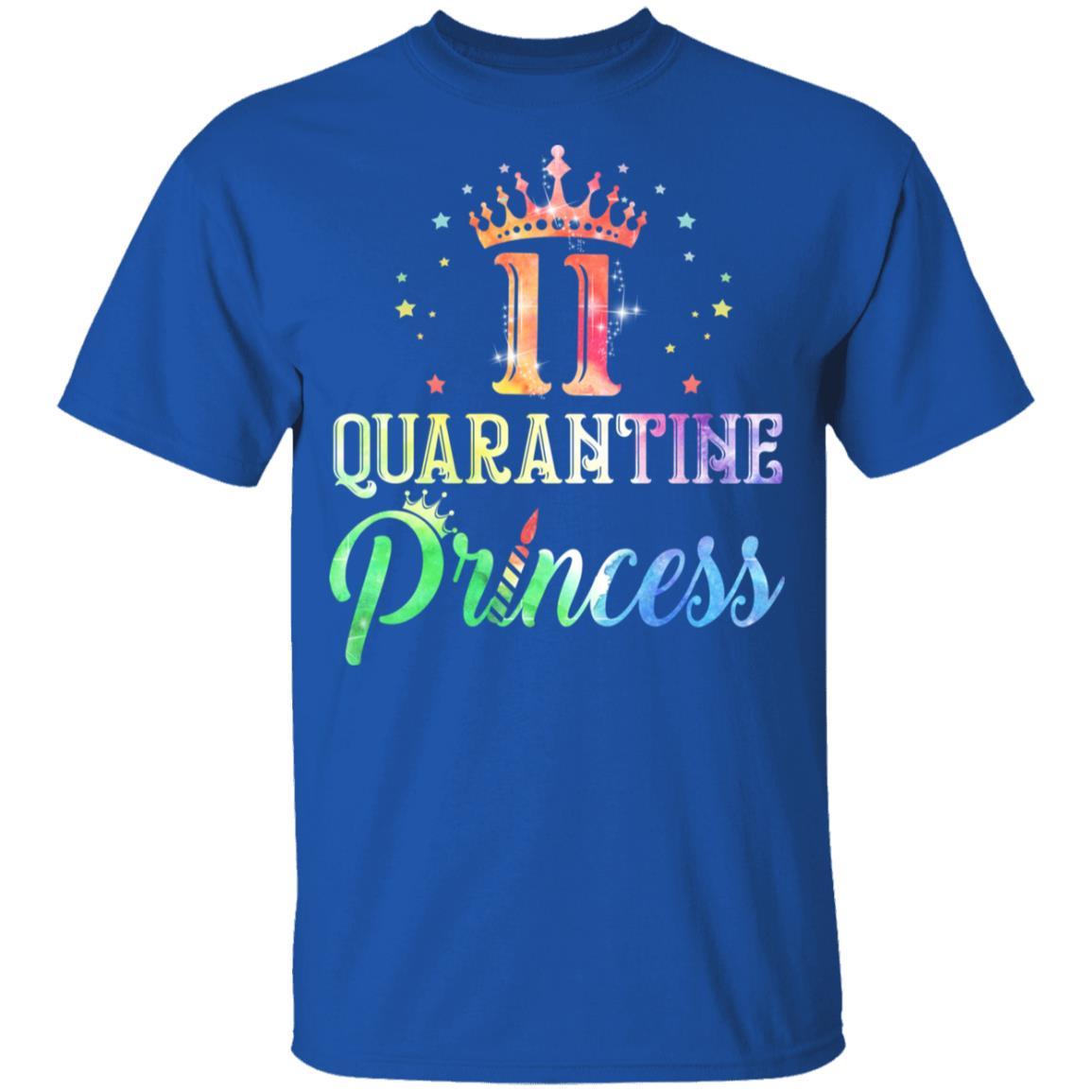 11 Quarantine Princess Happy Birthday Youth-Youth Shirt-Youth T-Shirt-Royal
