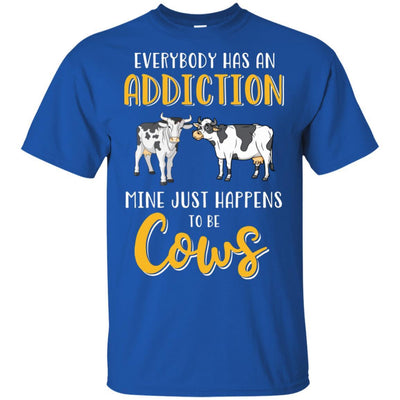 Everybody Has An Addiction Mine Just Happens To Be Cows-T-Shirt & Tank Top-Classic T-Shirt-Royal