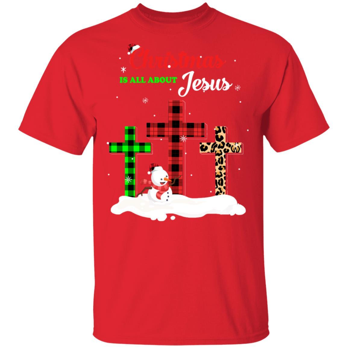 Christmas Is All About Jesus Love Christ Xmas Gifts-T-Shirt & Sweatshirt-Classic T-Shirt-Red