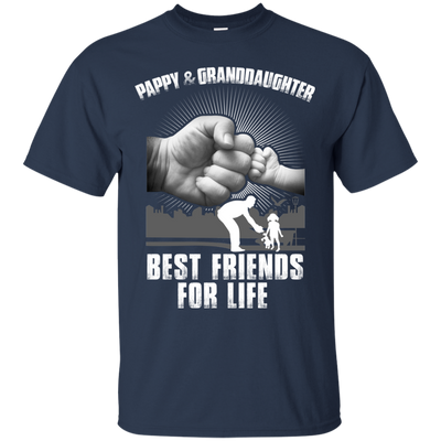 Pappy And Granddaughter Best Friends For Life-T-Shirt & Sweatshirt-Classic T-Shirt-Navy