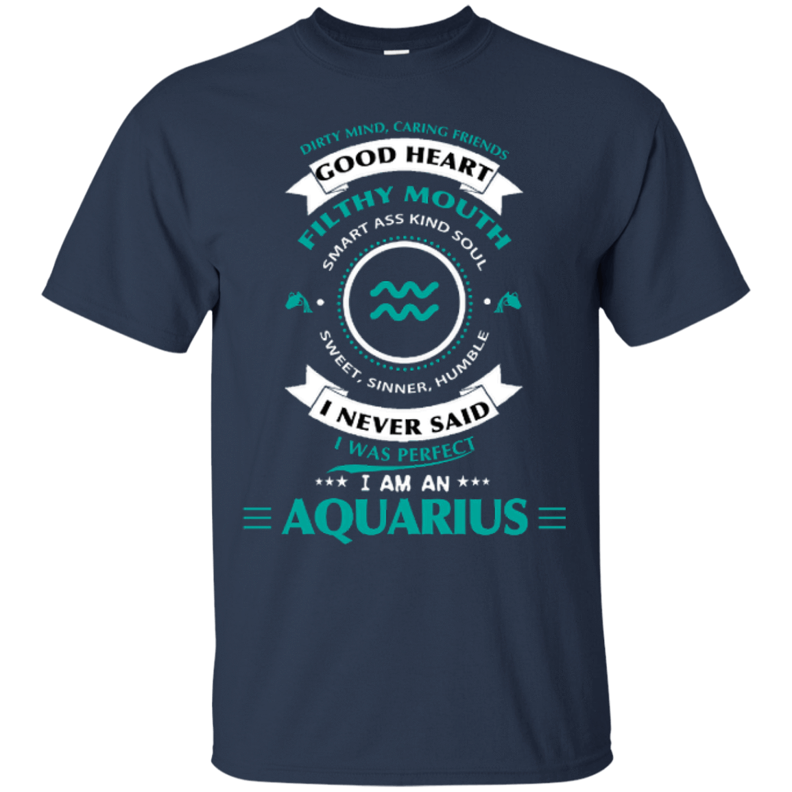 I'm An Aquarius-T-Shirt & Hoodie-Classic T-Shirt-Navy