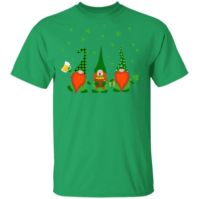 Gnomes Buffalo Plaid St Patrick's Day Beer Drinking Gift-T-Shirt & Hoodie-Classic T-Shirt-Irish Green