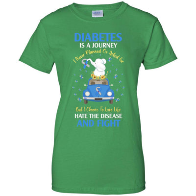 Diabetes Awareness Is A Journey-T-Shirt & Hoodie-Women's T-Shirt-Irish Green