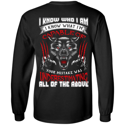 I Know who I Am I Know What I'm Capable-T-Shirt & Hoodie-Long Sleeve T-Shirt-Black