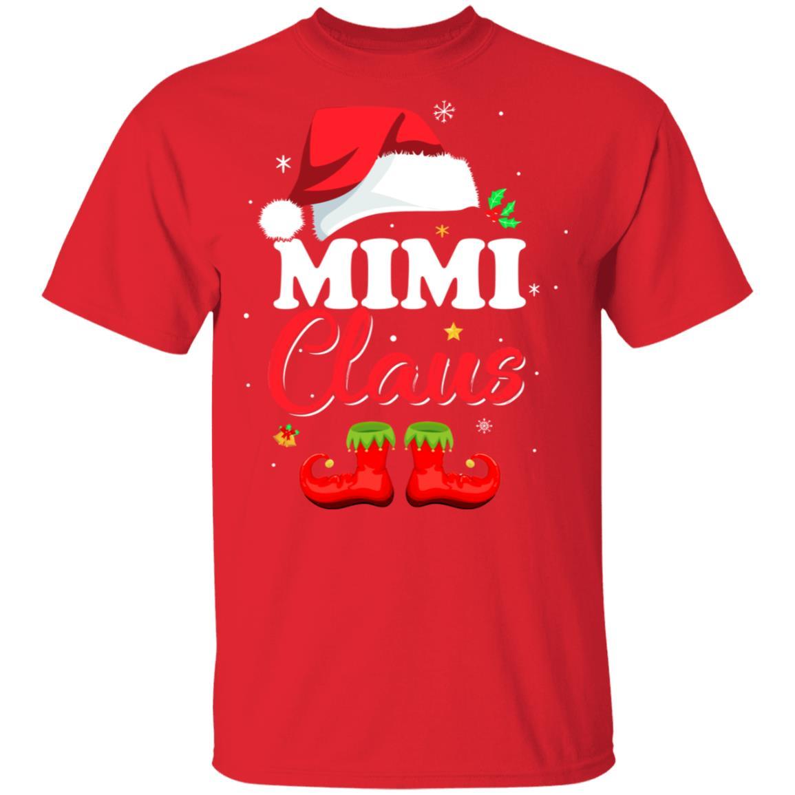 Santa Mimi Claus Matching Family Pajamas Christmas Gifts-T-Shirt & Sweatshirt-Classic T-Shirt-Red