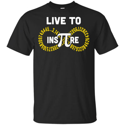 Student Teacher Live To Inspire Pi Day Gift-T-Shirt & Hoodie-Classic T-Shirt-Black