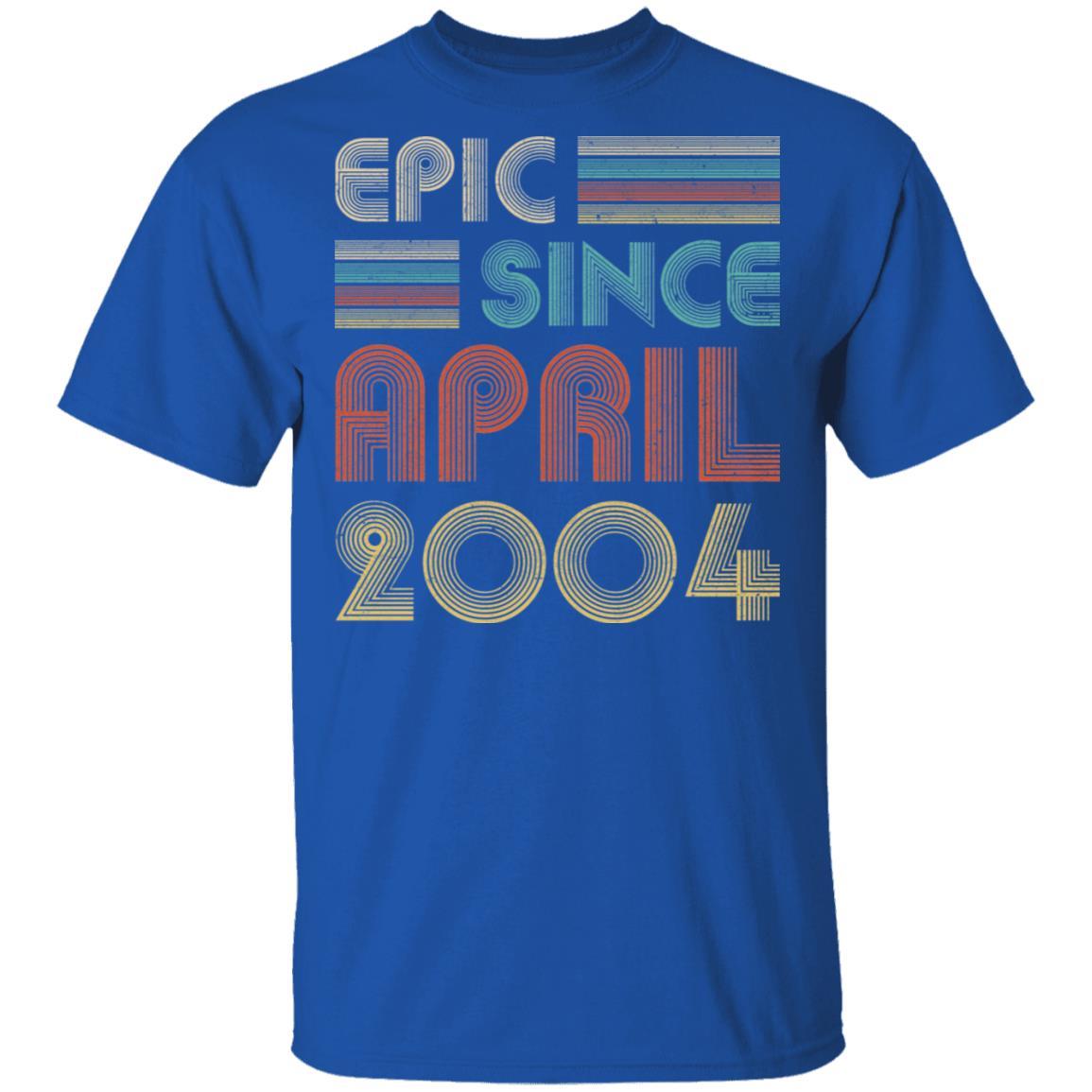 Epic Since April 2004 Vintage 17th Birthday Gifts-T-Shirt & Hoodie-Classic T-Shirt-Royal