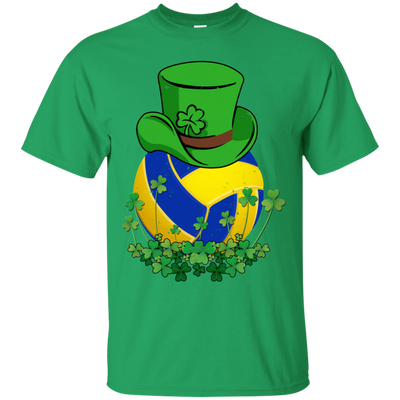 Shamrock Volleyball Leprechaun St Patricks Day-T-Shirt & Hoodie-Classic T-Shirt-Irish Green