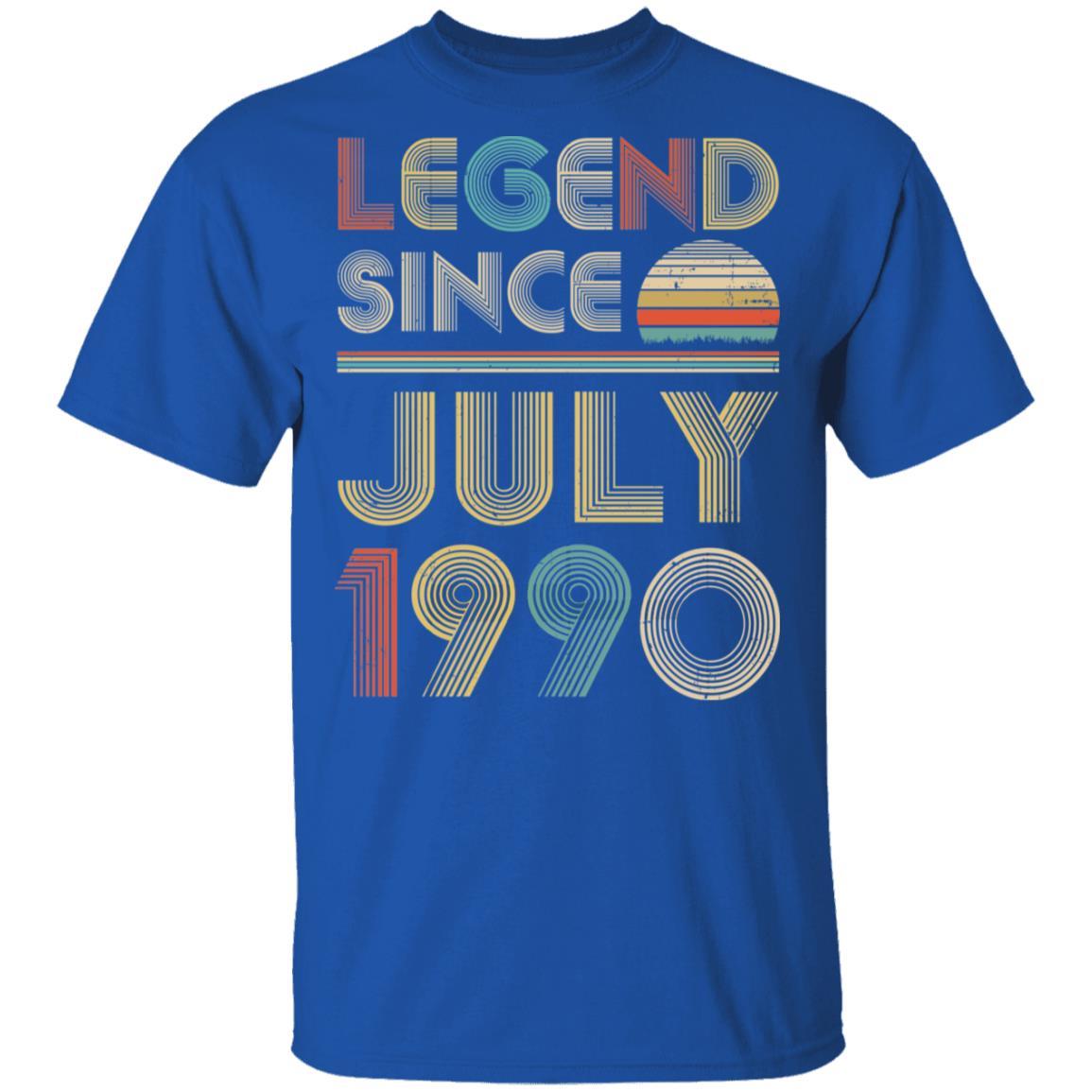 Legend Since July 1990 Vintage 31th Birthday Gifts-T-Shirt & Hoodie-Classic T-Shirt-Royal