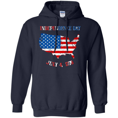America Independence Day-T-Shirt & Hoodie-Pullover Hoodie-Navy