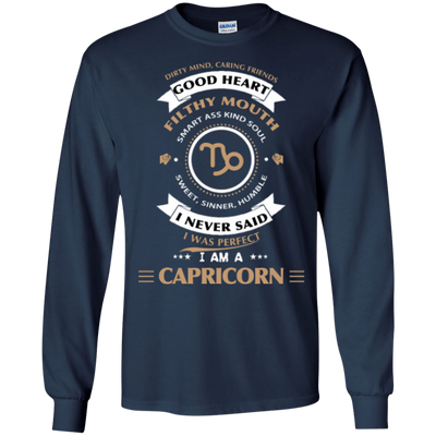 I'm A Capricorn-T-Shirt & Hoodie-Long Sleeve T-Shirt-Navy