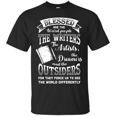 Blessed Are The Weird People The Writers-T-Shirt & Hoodie-Classic T-Shirt-Black