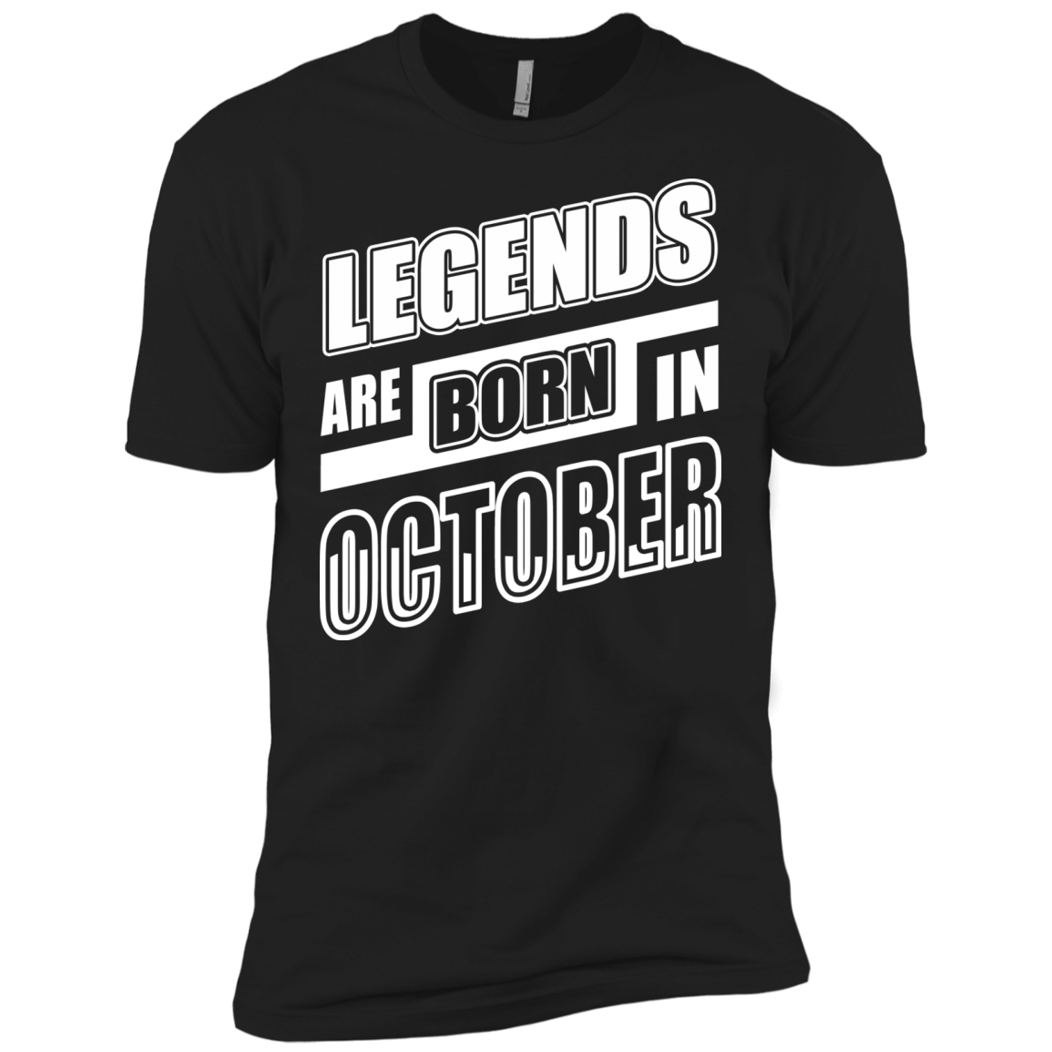 Legends are born in OCTOBER-T-Shirt & Hoodie-Premium T-Shirt-Black