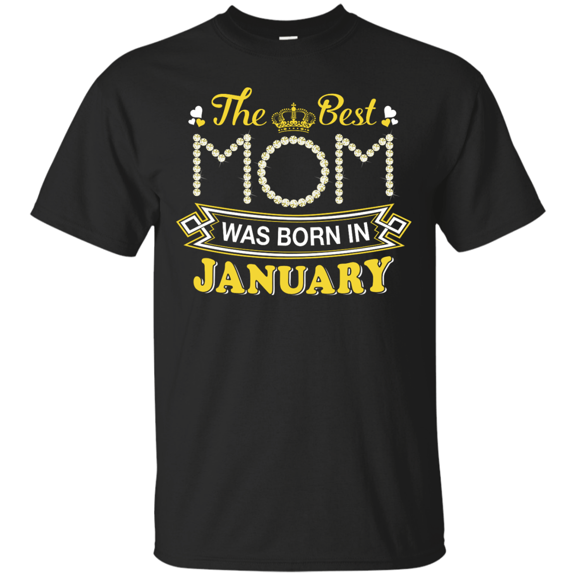 The Best Mom Was Born In January-T-Shirt & Hoodie-Classic T-Shirt-Black