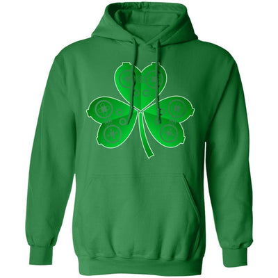Video Game Controller St Patrick's Day Shamrock Gift Boys-T-Shirt & Hoodie-Pullover Hoodie-Irish Green