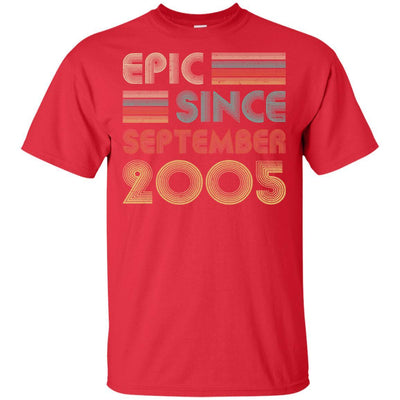 Epic Since September 2005 16th Birthday Gift 16 Yrs Old-T-Shirt & Hoodie-Classic T-Shirt-Red