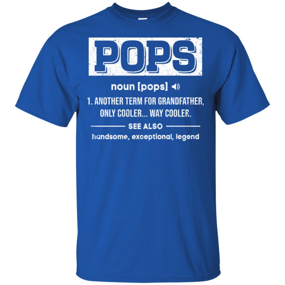 Pops Gifts Grandpa Definition Fathers Day-T-Shirt & Hoodie-Classic T-Shirt-Royal
