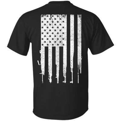 Rifle American Gun Flag-T-Shirt & Hoodie-Classic T-Shirt-Black