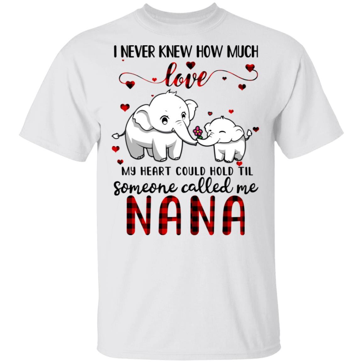 Someone Called Me Nana Elephant Red Plaid Mother's Day