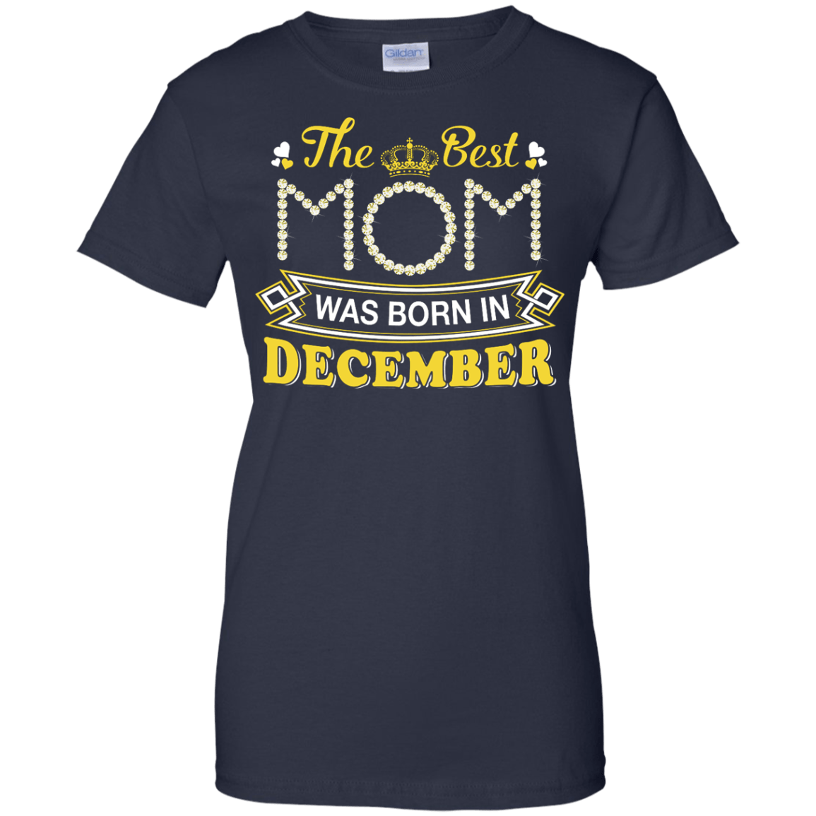 The Best Mom Was Born In December-T-Shirt & Hoodie-Women's T-Shirt-Navy